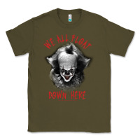 Army Green It Movie Pennywise We All Float Down Here Classic Tee - minhPixels