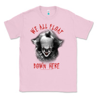 Bubblegum Pink It Movie Pennywise We All Float Down Here Classic Tee - minhPixels
