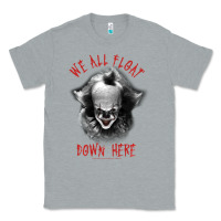 Heather Grey It Movie Pennywise We All Float Down Here Classic Tee - minhPixels