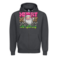 Smoke merry merry merry christmas Zipper Hoodie - CowhideDigitalArt