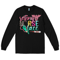 Black resting nurse face Long Sleeve Tee - CowGirlArtShop