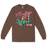 Chestnut resting nurse face Long Sleeve Tee - CowGirlArtShop