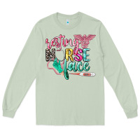 Matcha resting nurse face Long Sleeve Tee - CowGirlArtShop
