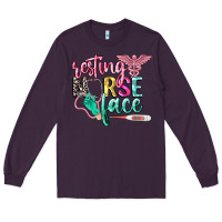 Plum resting nurse face Long Sleeve Tee - CowGirlArtShop