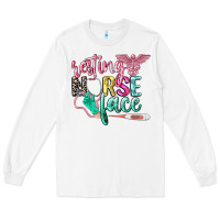 White resting nurse face Long Sleeve Tee - CowGirlArtShop