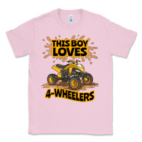 Bubblegum Pink Kids Atv Outfit 4 Wheeler Mudding Gift- Boys Four Wheeler Classic Tee - minhPixels