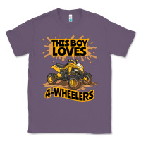 Lavender Kids Atv Outfit 4 Wheeler Mudding Gift- Boys Four Wheeler Classic Tee - minhPixels