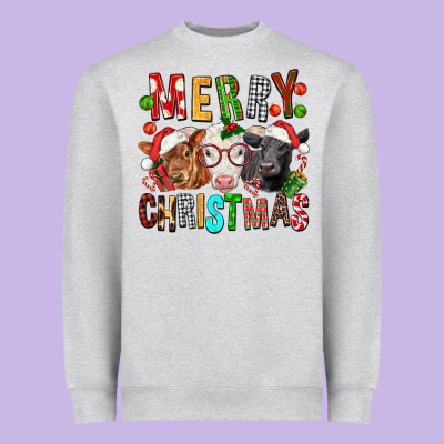 Merry Christmas Calfs Heavyweight Sweatshirt Designed By Fadigitalartstudio
