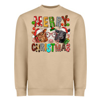 Mushroom Merry christmas calfs Heavyweight Sweatshirt - FaDigitalArtStudio