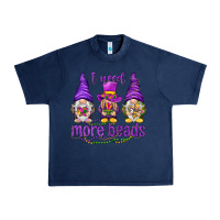 Navy I need more beads with gnomies Urban Heavy Tee - HowdyJamesFarm