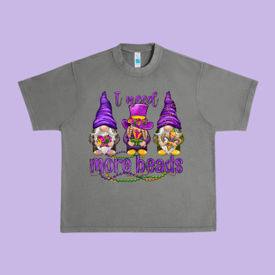 I Need More Beads With Gnomies Urban Heavy Tee Designed By Howdyjamesfarm