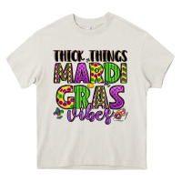 Cream thick things mardi gras vibes Heavy Core Tee - LillyAllenDesigns