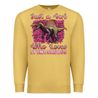 Antique Gold just a girl who loves baby spinosaurus Premium Sweatshirt - Artiststas