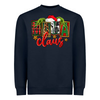 Navy Christmas mama Claus Heavyweight Sweatshirt - FaDigitalArtStudio
