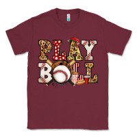 Burgundy baseball play ball Classic Tee - Jasminsmagicworld
