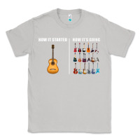 Moon Dust Guitars How it Started How It's Going Guitar Players Funny Classic Tee - minhPixels