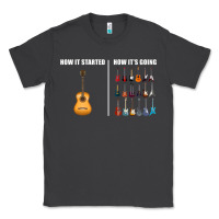 Smoke Guitars How it Started How It's Going Guitar Players Funny Classic Tee - minhPixels