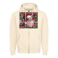 Sandshell merry christmas Zipper Hoodie - CowhideDigitalArt