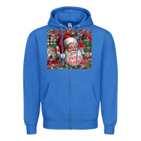 True Royal merry christmas Zipper Hoodie - CowhideDigitalArt