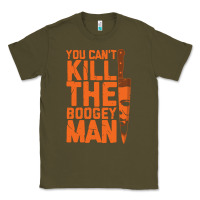 Army Green oogeyman halloween horror distressed quote orange Classic Tee - minhPixels