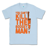 Dusty Blue oogeyman halloween horror distressed quote orange Classic Tee - minhPixels