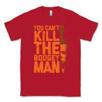 Red oogeyman halloween horror distressed quote orange Classic Tee - minhPixels