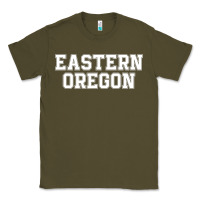 Army Green Eastern Oregon Athletic University College Alumni Classic Tee - minhPixels