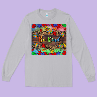 Be Kind Long Sleeve Tee Designed By Cowgirlartshop