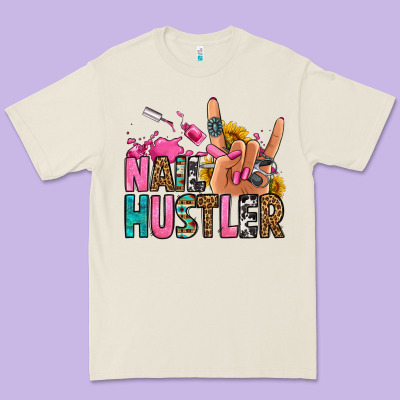 Nail Hustler Premium Tee Designed By Jasminsmagicworld