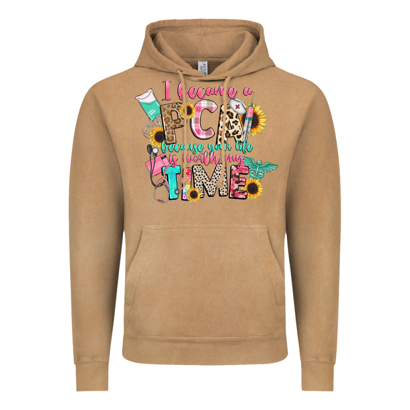 I Became A Cna Because Your Life Is Worth My Time Vintage Hoodie by CowGirlArtShop | Teevron
