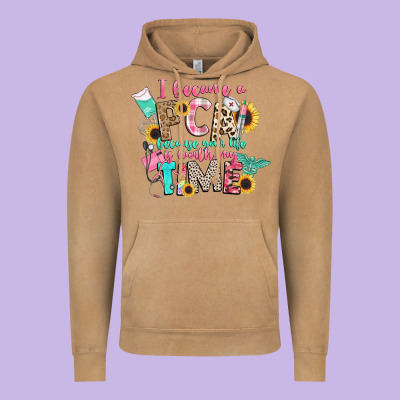 I Became A Cna Because Your Life Is Worth My Time Vintage Hoodie Designed By Cowgirlartshop