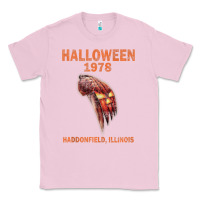 Bubblegum Pink Halloween 1978 Holiday Spooky Myers Pumpkin Haddonfield Classic Tee - minhPixels