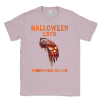 Lilac Halloween 1978 Holiday Spooky Myers Pumpkin Haddonfield Classic Tee - minhPixels