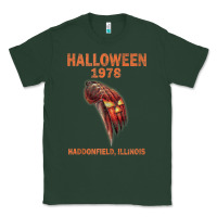 Sports Green Halloween 1978 Holiday Spooky Myers Pumpkin Haddonfield Classic Tee - minhPixels
