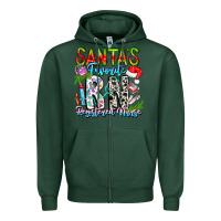 Sports Green Santa's Favorite RN Registered Nurse Zipper Hoodie - CowhideDigitalArt
