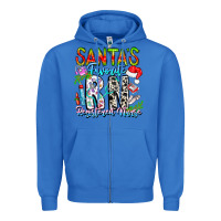 True Royal Santa's Favorite RN Registered Nurse Zipper Hoodie - CowhideDigitalArt