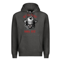 Charcoal Heather It Movie Pennywise We All Float Down Here Premium Hoodie - minhPixels
