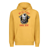 Mustard It Movie Pennywise We All Float Down Here Premium Hoodie - minhPixels