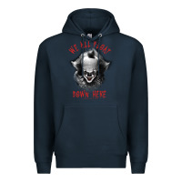 Navy It Movie Pennywise We All Float Down Here Premium Hoodie - minhPixels