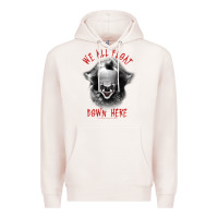 Pale Pink It Movie Pennywise We All Float Down Here Premium Hoodie - minhPixels