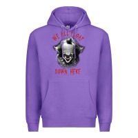 Purple It Movie Pennywise We All Float Down Here Premium Hoodie - minhPixels
