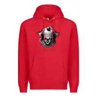 Red It Movie Pennywise We All Float Down Here Premium Hoodie - minhPixels