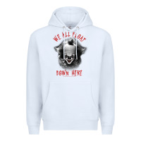 White It Movie Pennywise We All Float Down Here Premium Hoodie - minhPixels