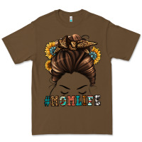 Cacao mom life messy bun Premium Tee - Jasminsmagicworld