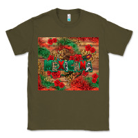 Army Green Mexicana Classic Tee - texasbilliewilder