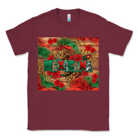 Burgundy Mexicana Classic Tee - texasbilliewilder
