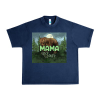 Navy Mama bear tumbler Urban Heavy Tee - HowdyJamesFarm