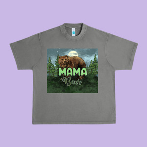 Mama Bear Tumbler Urban Heavy Tee Designed By Howdyjamesfarm