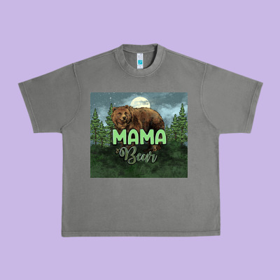 Mama Bear Tumbler Urban Heavy Tee Designed By Howdyjamesfarm