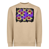 Mushroom halloween bat and roses background Heavyweight Sweatshirt - BundleAndBundleShop